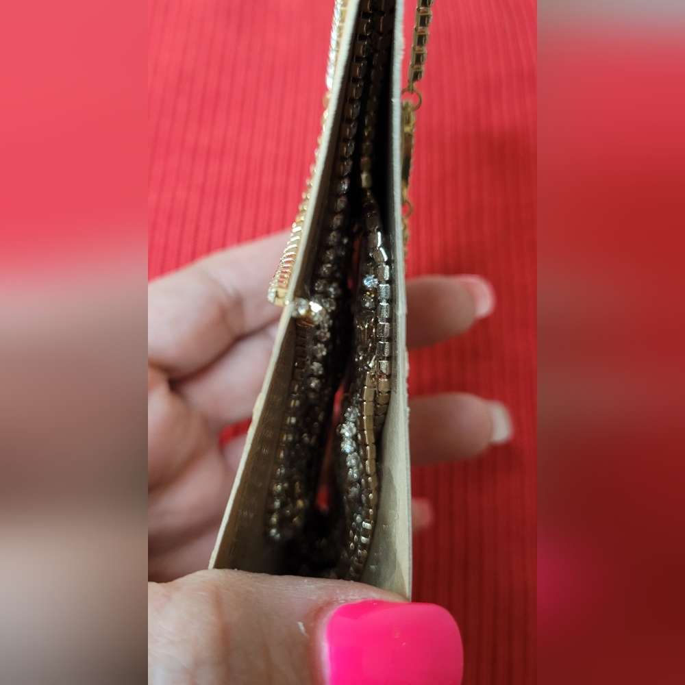 Urban Outfitters Rhinestone Gold Heart Body Jewelry New - Picture 7 of 8